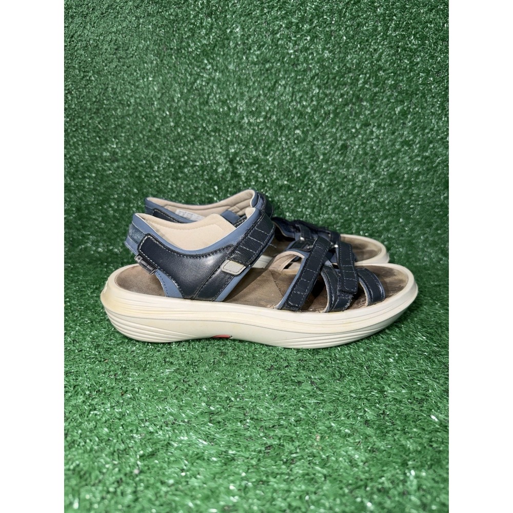 Kybun Tessin Sandals Womens 10 Indigo Adjustable Strappy Beach Comfort Slides